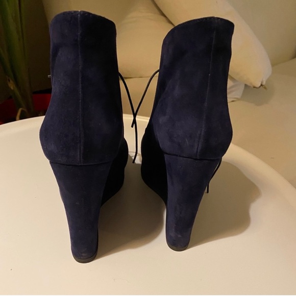 Jil Sander navy suede booties!!! - Picture 3 of 4